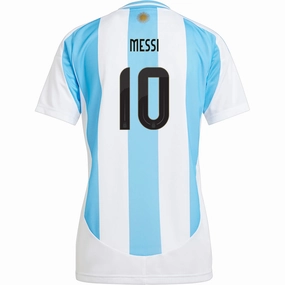 adidas Womens Argentina Lionel Messi Home Jersey 24/25 (White/Blue Burst)