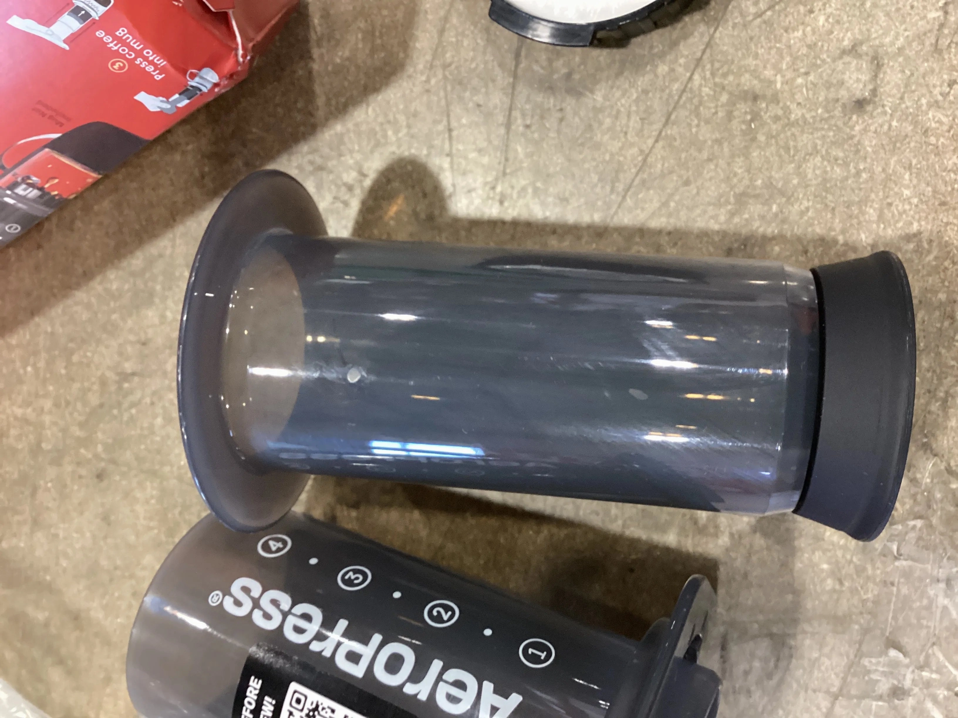 AeroPress Original Coffee Press: Manual Single Serve Coffee Maker, 8 oz Capacity, Includes Scoop & Paper Filters, Black