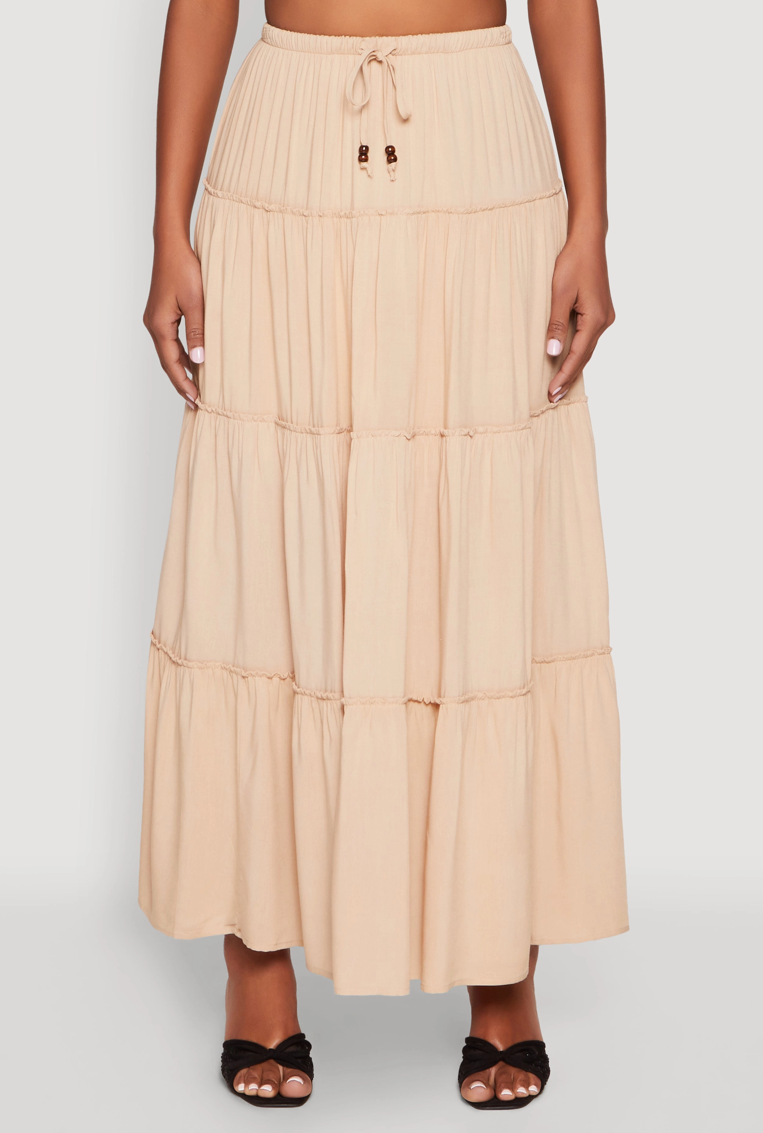 Almost Famous Tiered Maxi Skirt