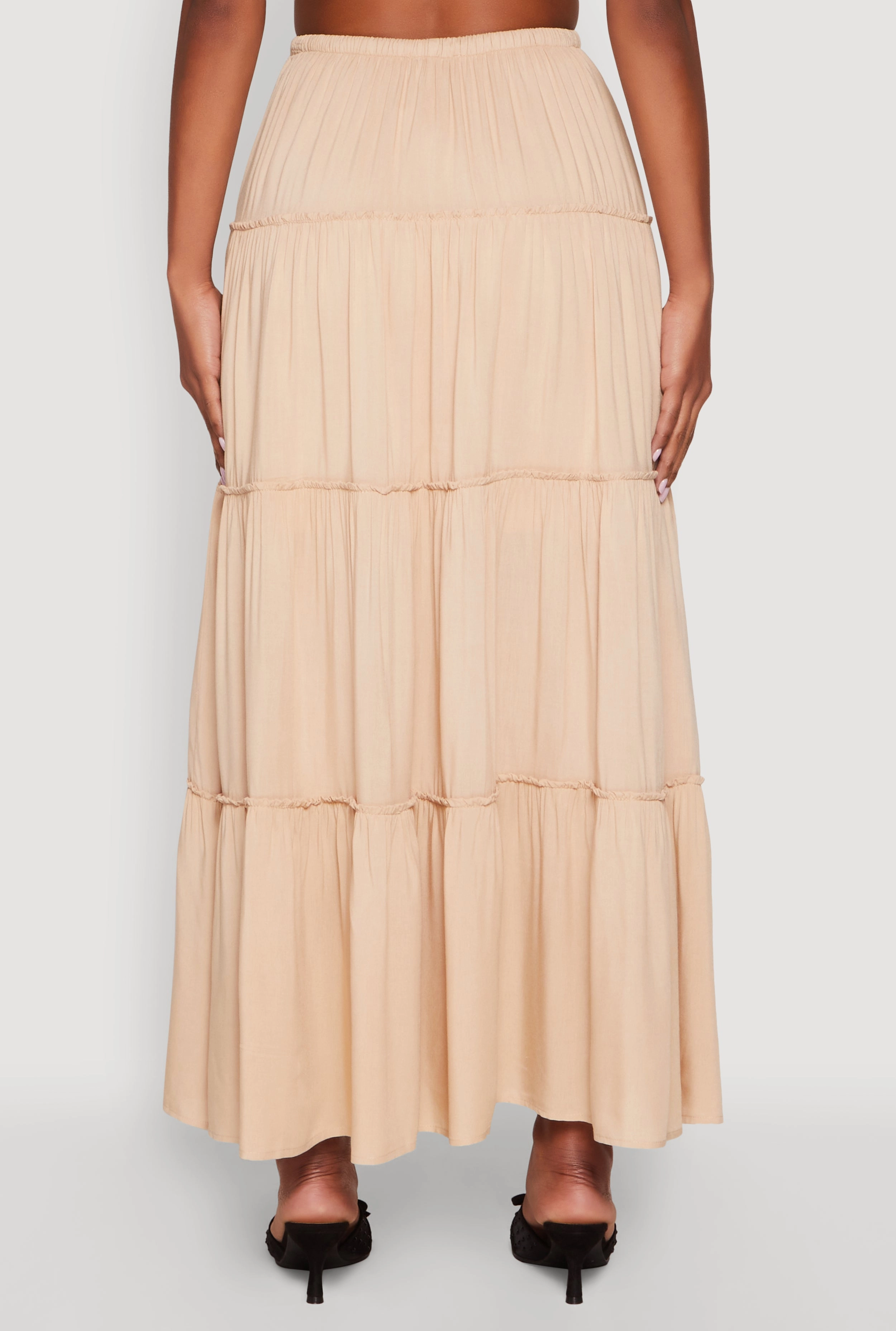 Almost Famous Tiered Maxi Skirt