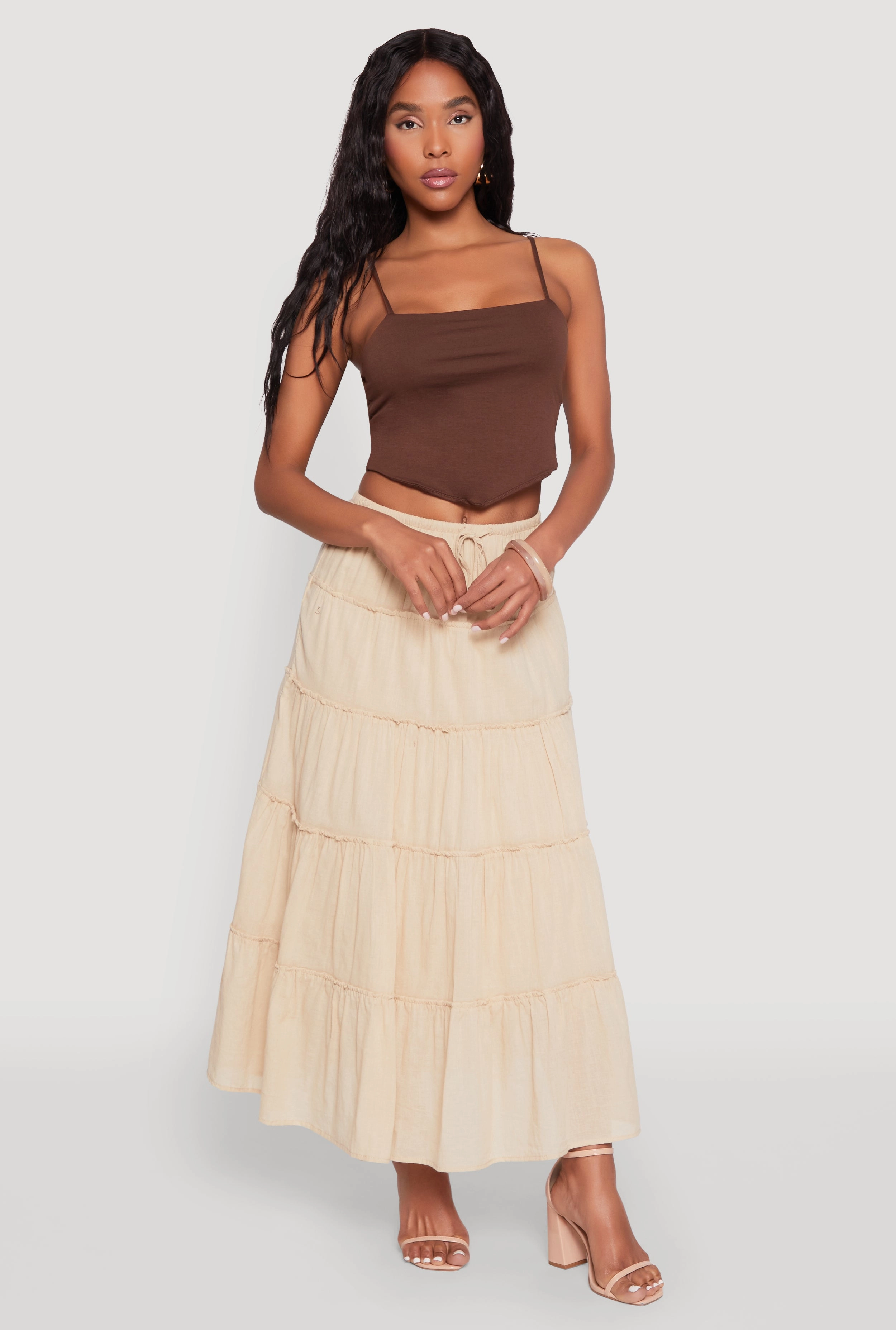 Almost Famous Tiered Skirt