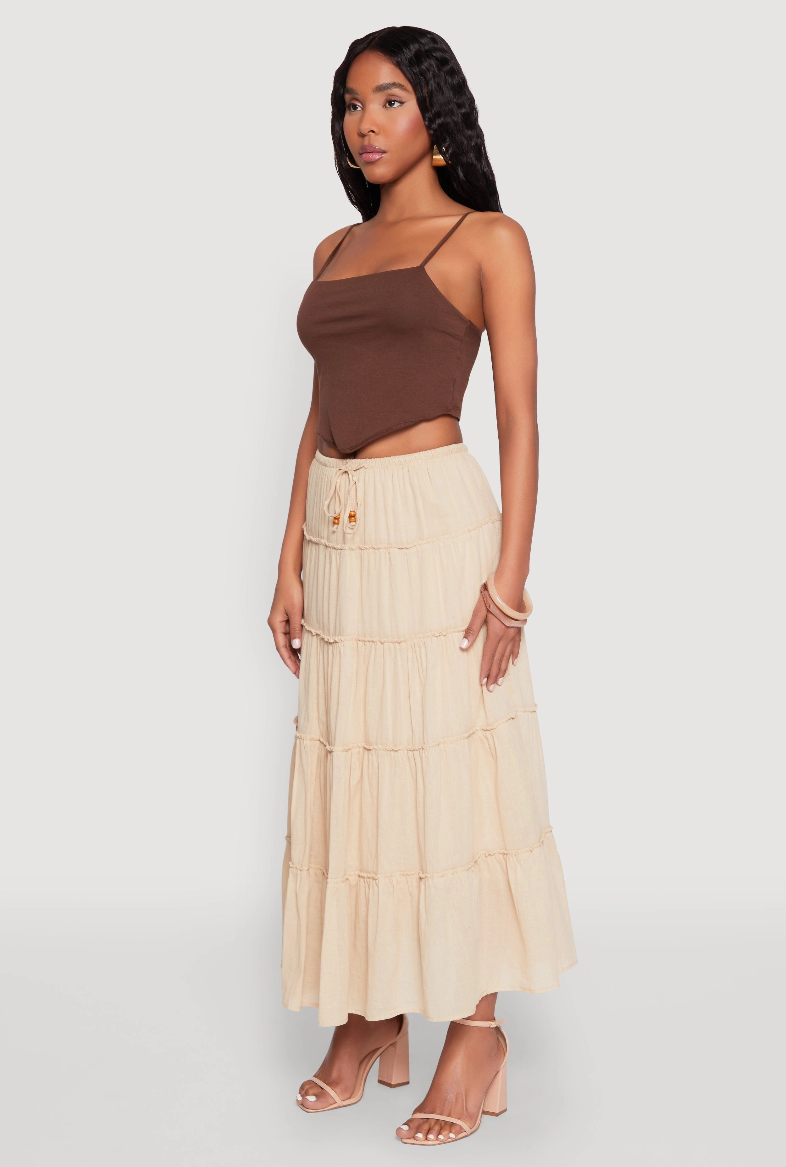 Almost Famous Tiered Skirt