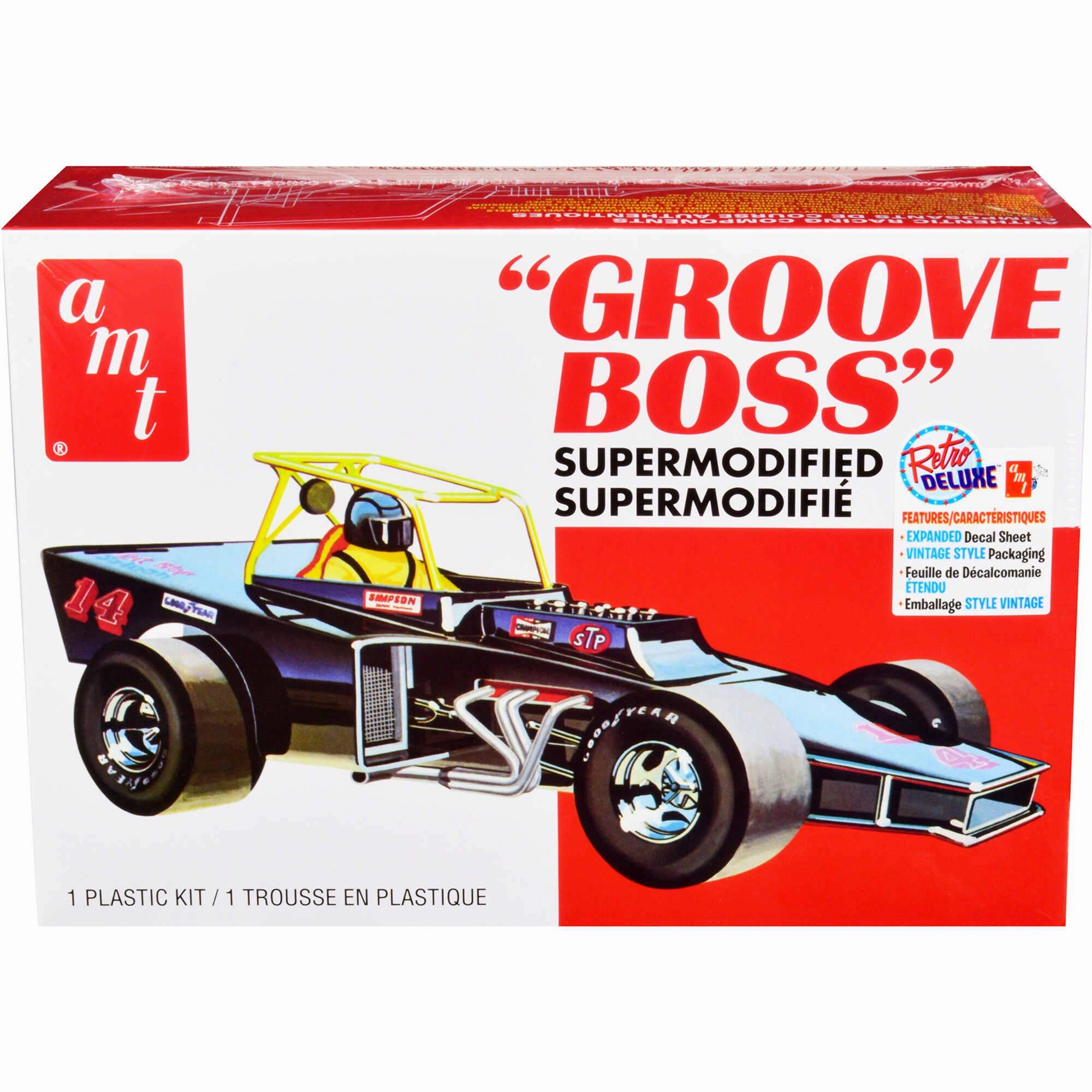 AMT Model Kit - Skill 2 Groove Boss Supermodified Racer of 1/25 Scale Plastic