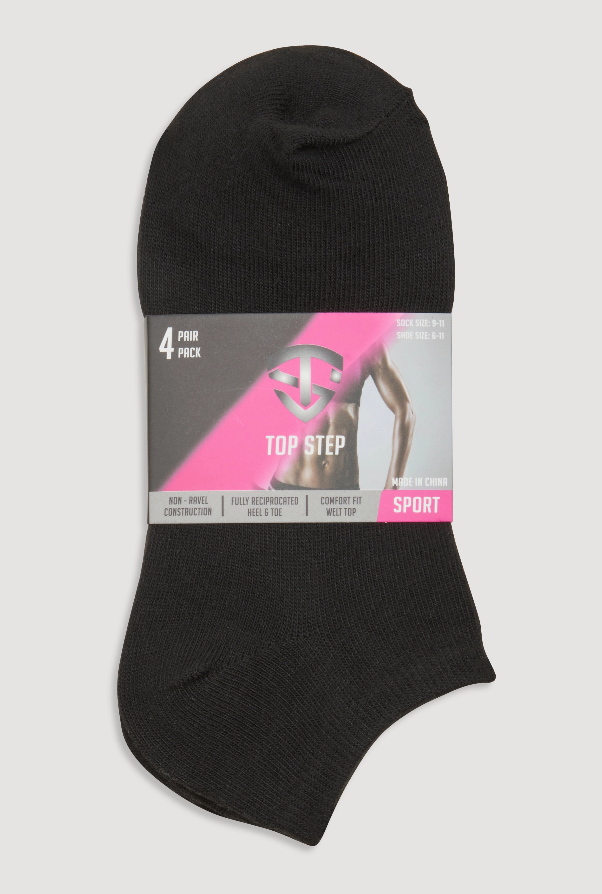 Ankle Socks 4 Pack Size 9-11