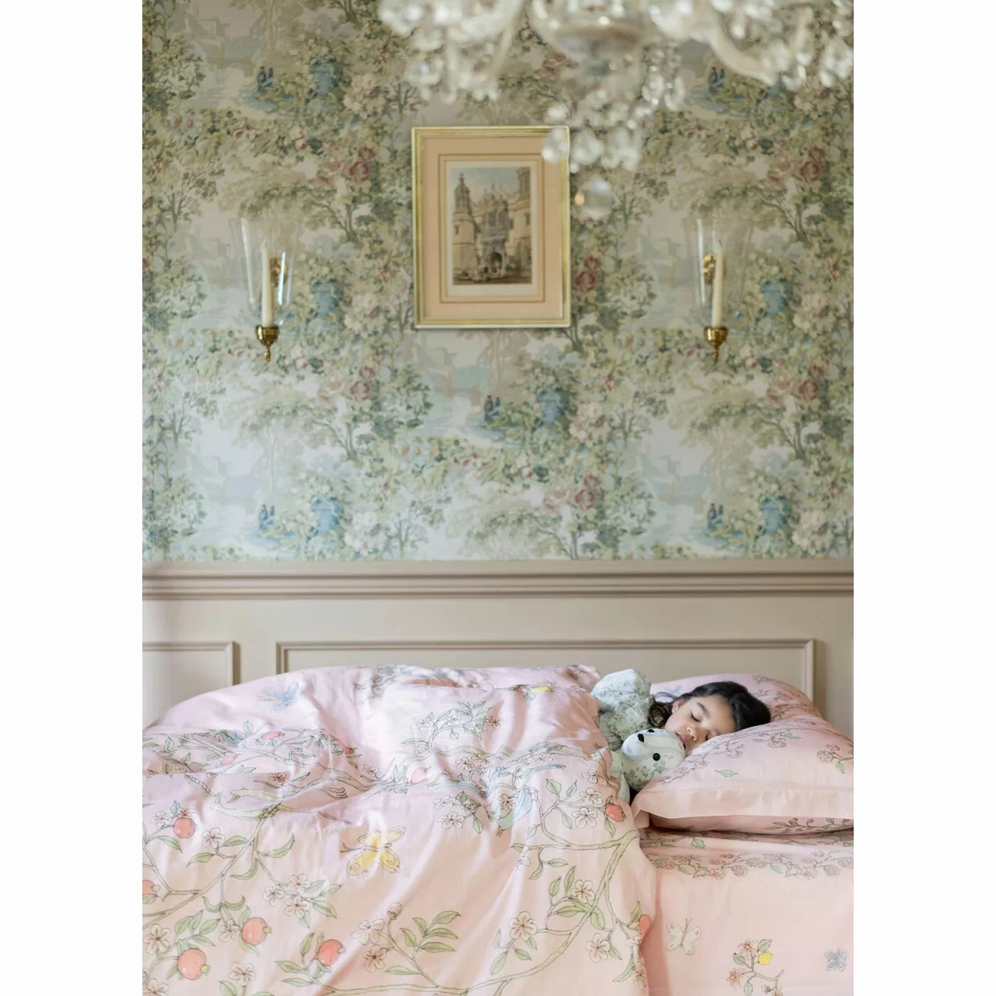 Atelier Choux Single Bed Duvet Cover - In Bloom Pink