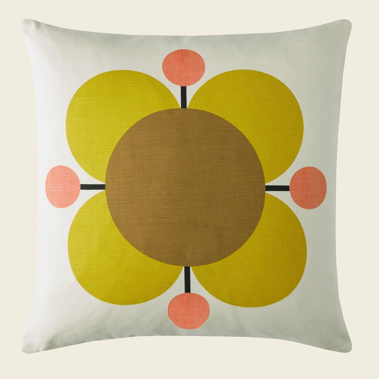 Atomic Flower Cushion - Primrose