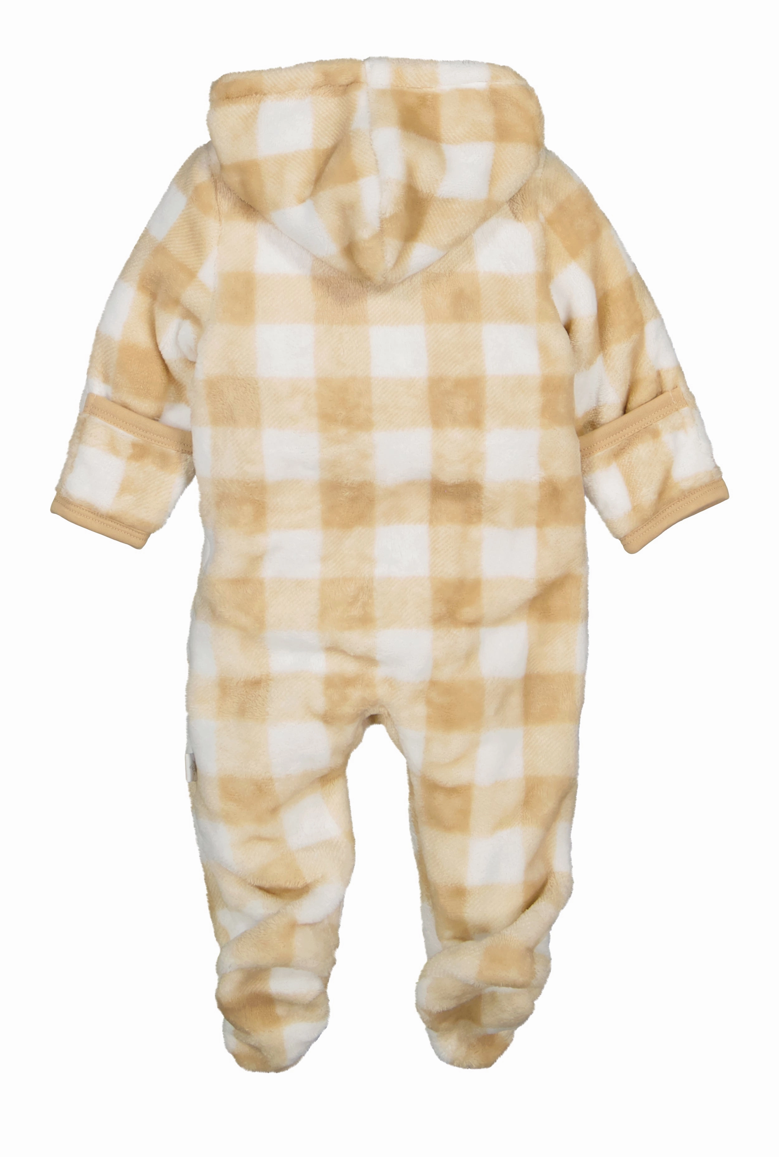 Baby Boys 0-9M Bear Buffalo Plaid Footed Jumpsuit