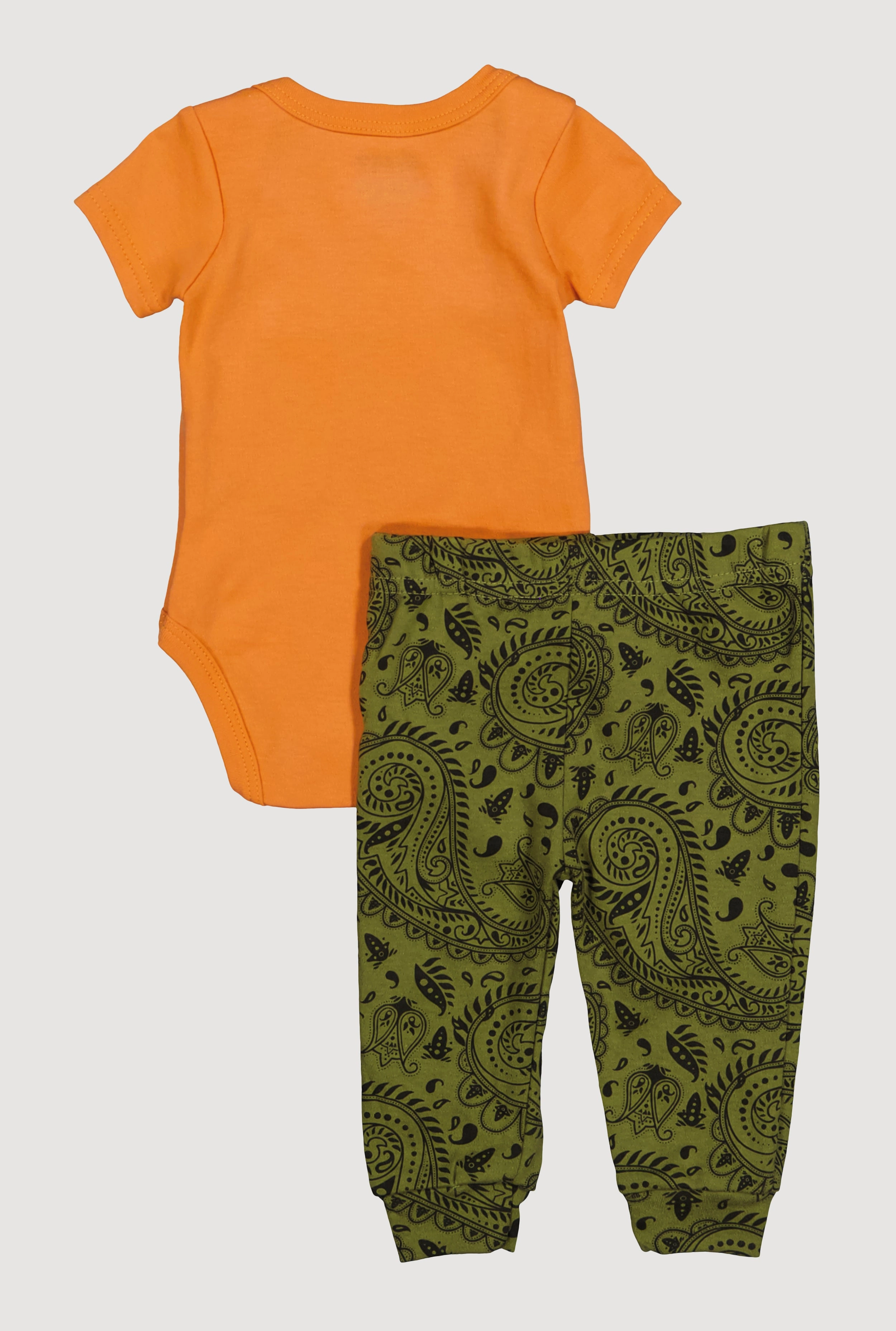Baby Boys 0-9M Future King Bodysuit and Paisley Joggers Set