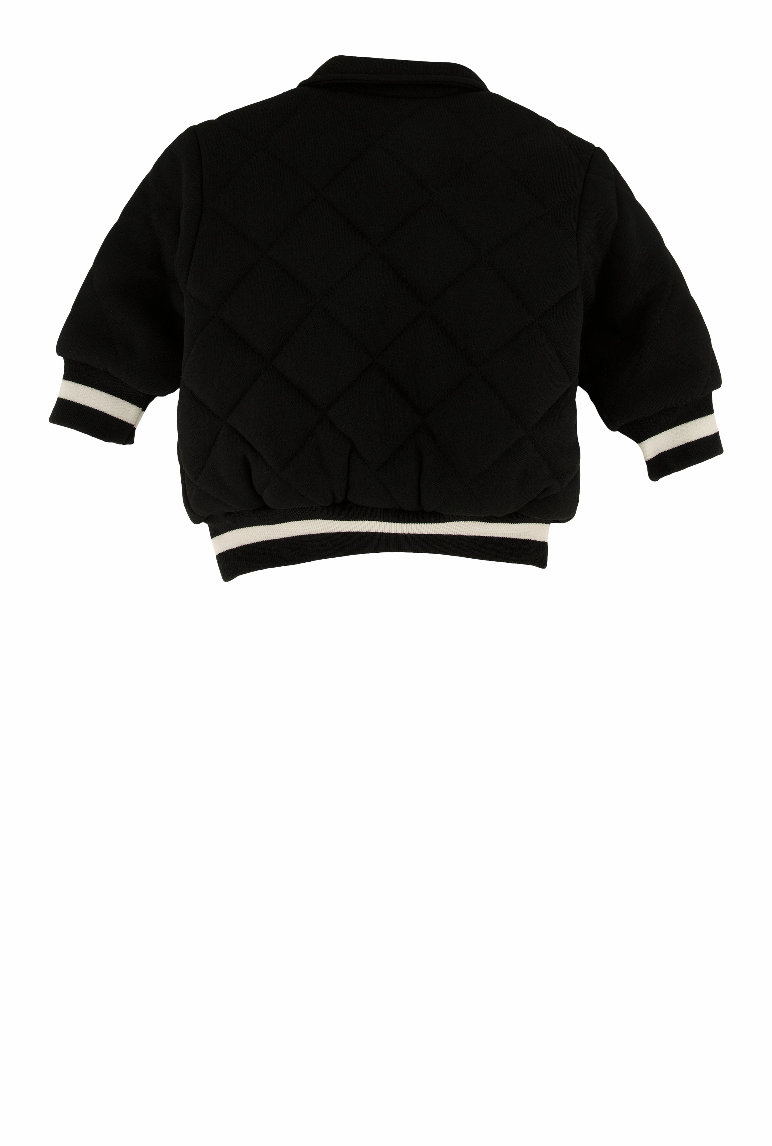 Baby Boys 12-24M Chenille Patch Quilted Letterman Jacket