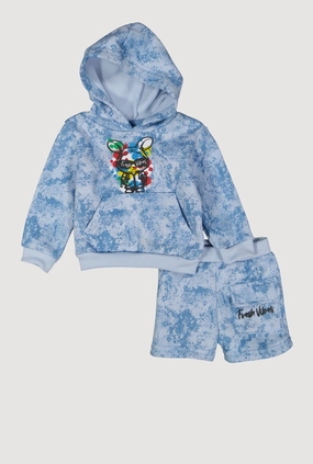 Baby Boys 12-24M Fresh Vibes Hoodie and Sweatshorts