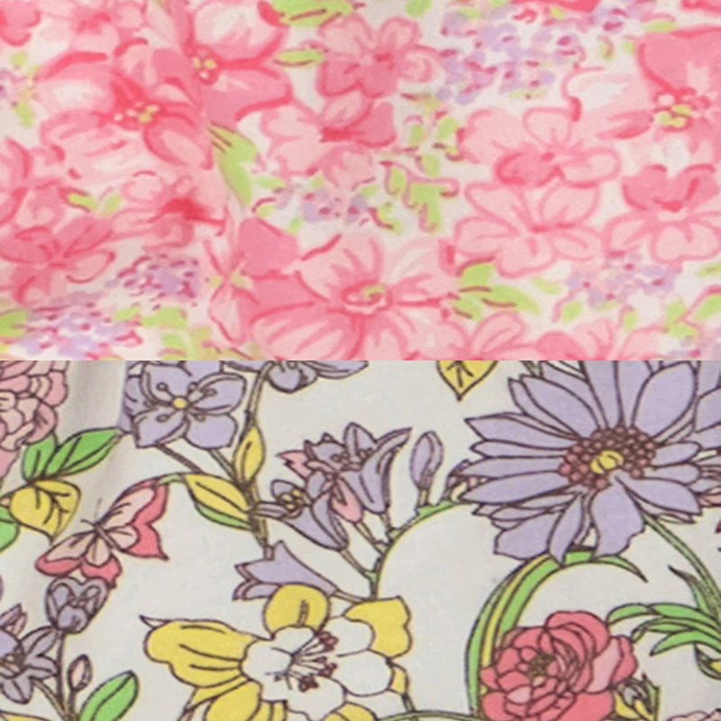 Baby Girls 0-9M Floral Jumpsuits 2 Pack