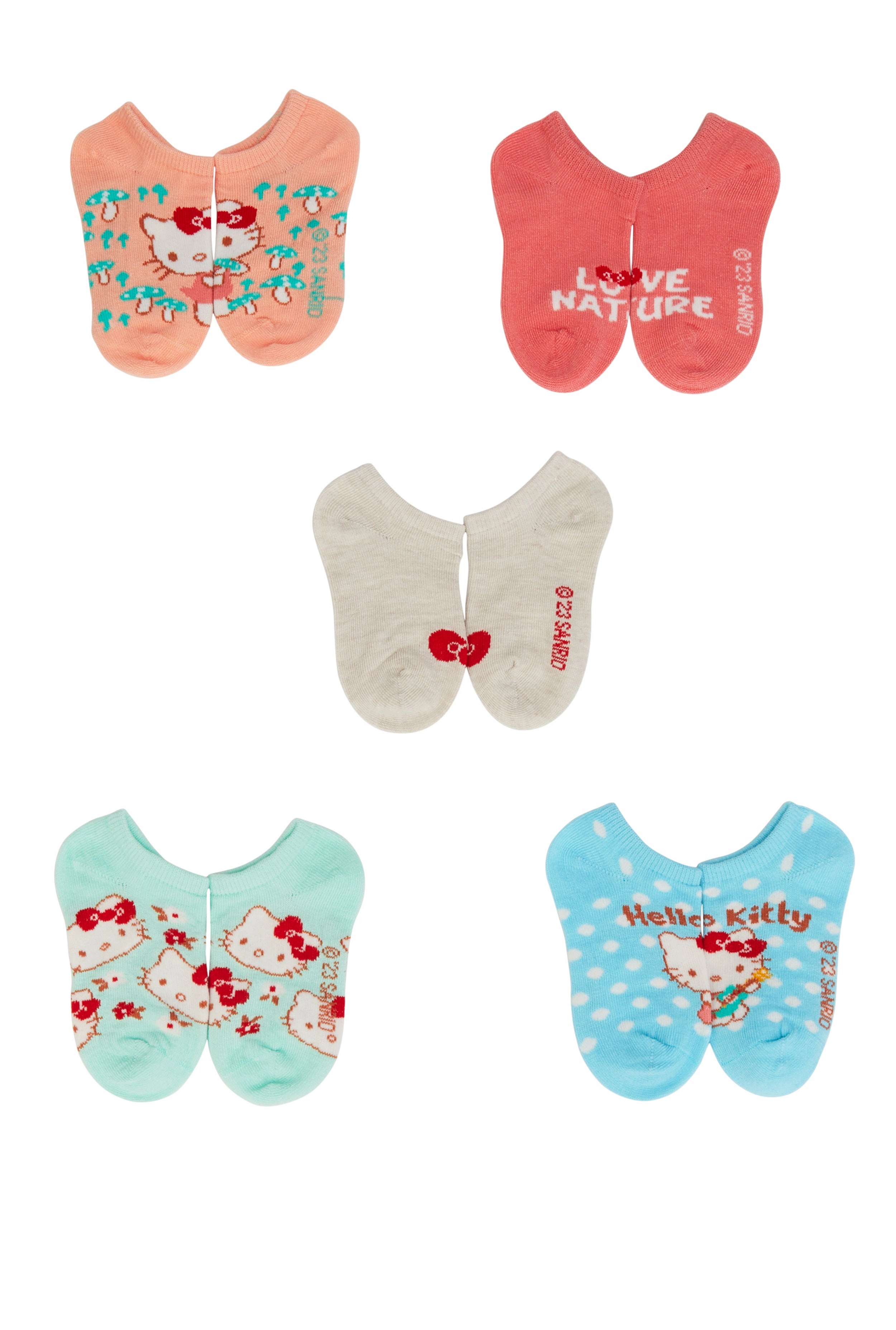 Baby Girls Hello Kitty Socks 5 Pack