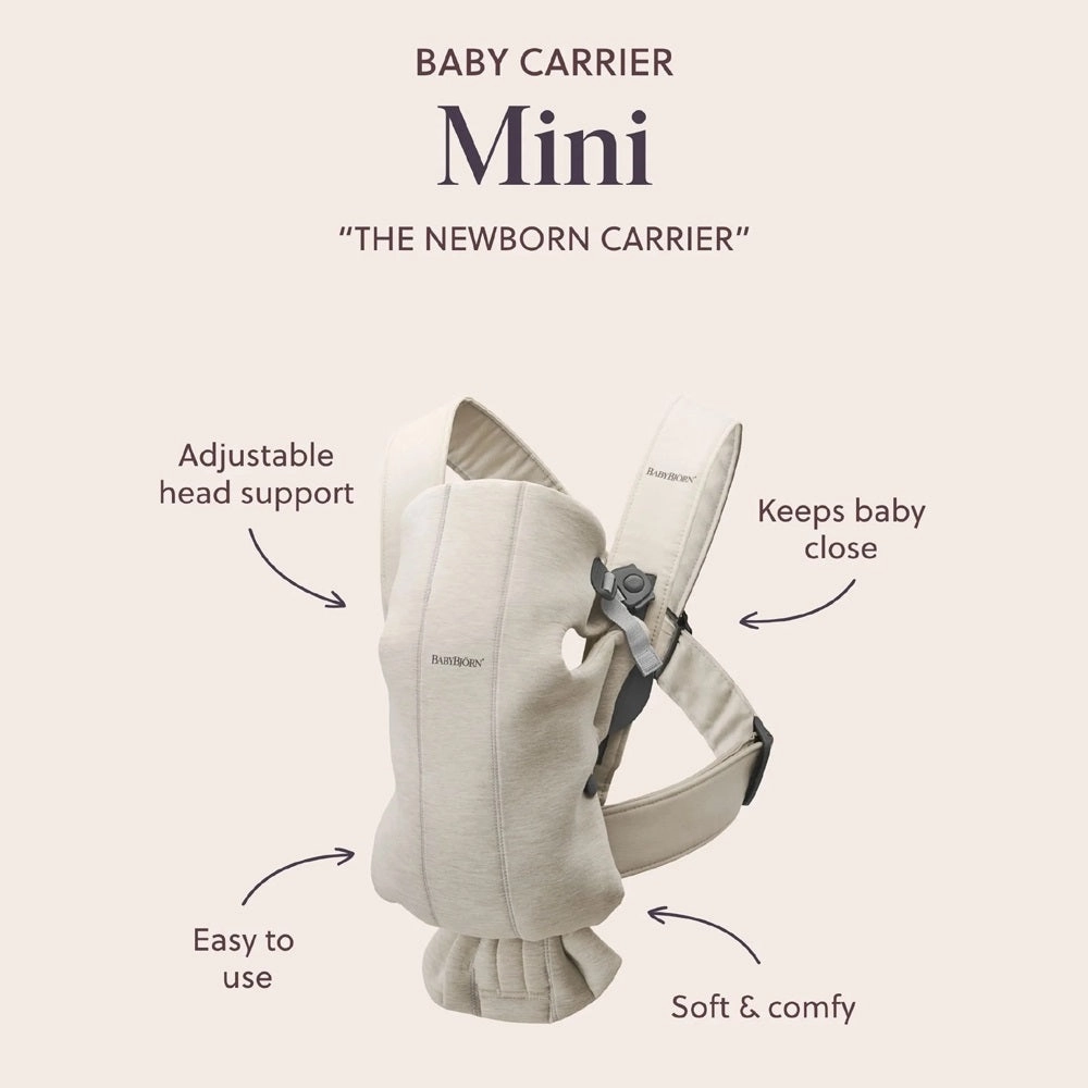 Babybjorn Carrier Mini Woven Beige