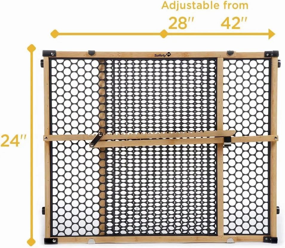 Bamboo Doorway Gate - Bamboo with Black