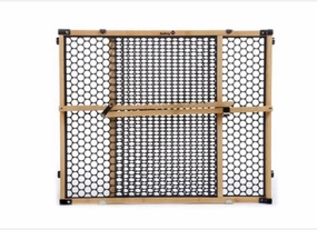 Bamboo Doorway Gate - Bamboo with Black