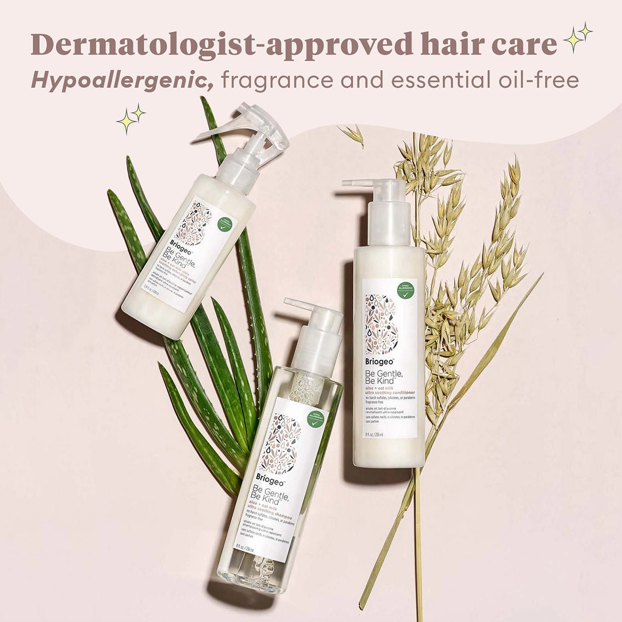 Be Gentle. Be Kind Aloe and Oat Milk Ultra Soothing Detangling Spray