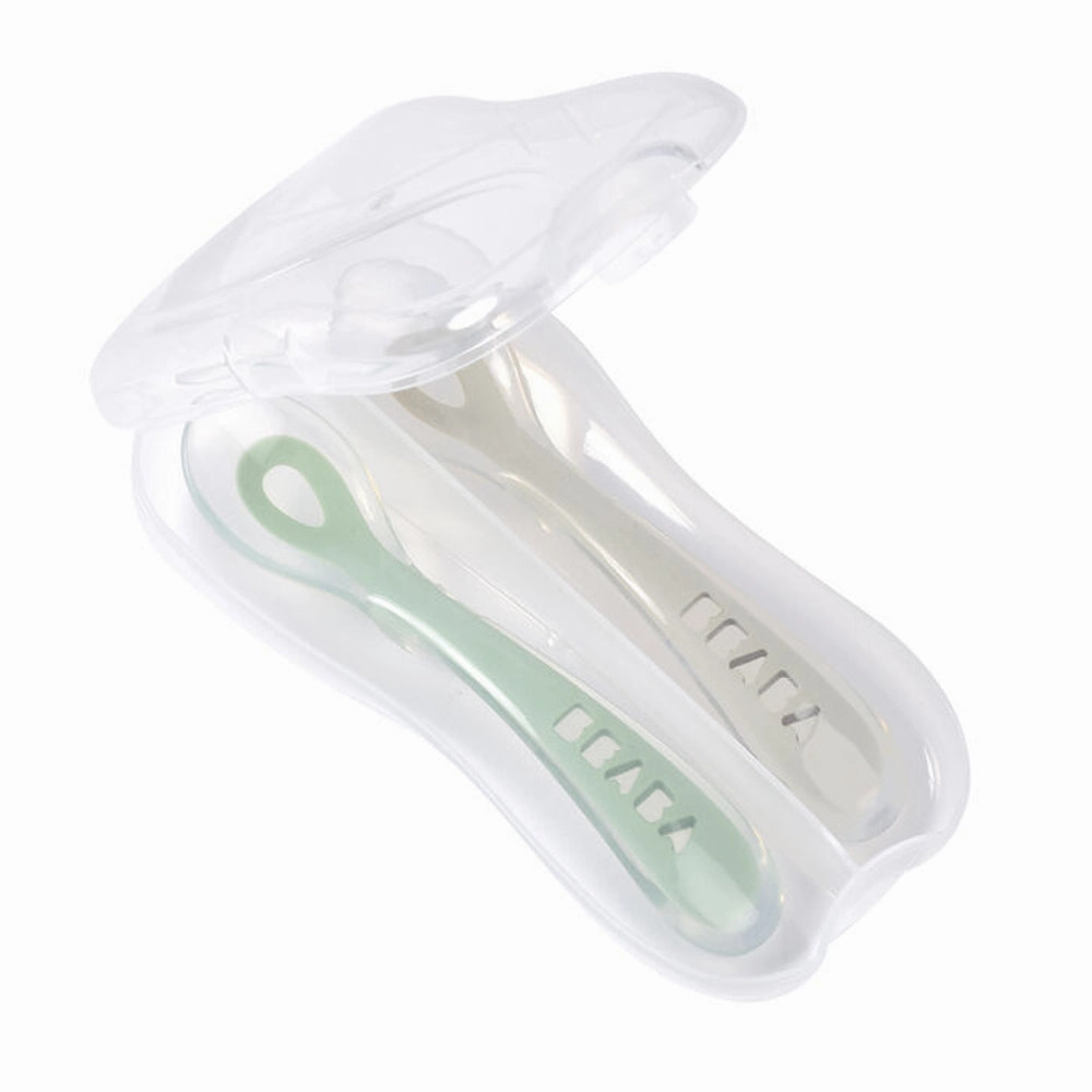 Beaba 2nd Stage Soft Silicone Spoon With Case