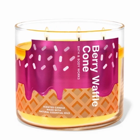 Berry Waffle Cone by Bath & Body Works 3-Wick Scented Candle