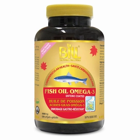 BILL Natural Sources® Enteric Coated Fish Oil 1000mg Softgels