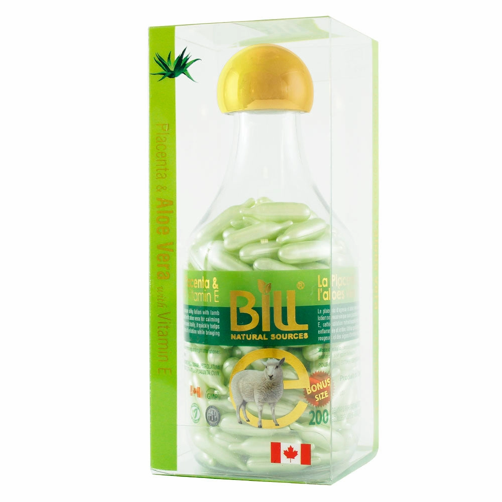 BILL Natural Sources® Lamb Placenta Facial Moisturizer with Aloe Vera & Vitamin E Gelcaps