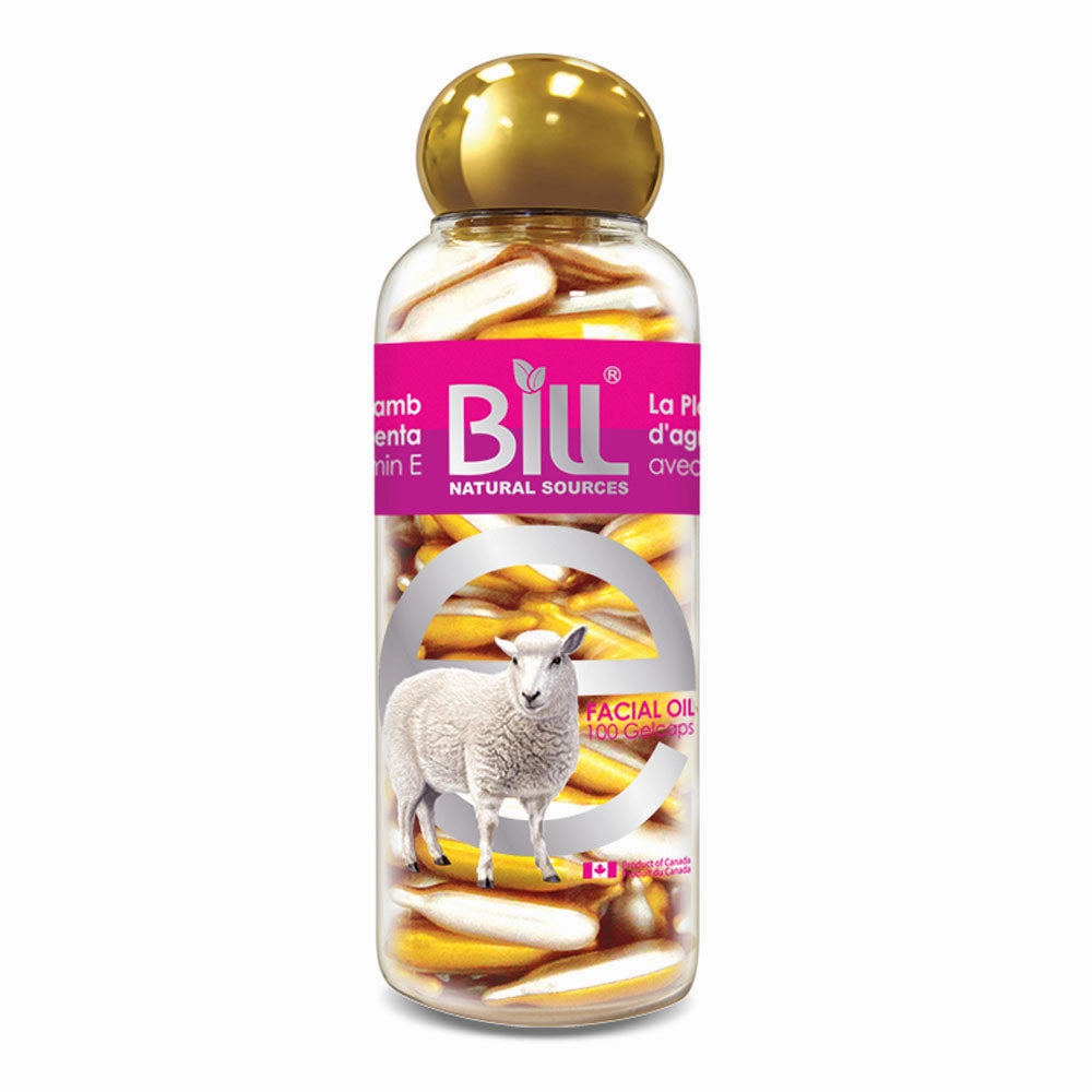 BILL Natural Sources® Lamb Placenta Facial Moisturizer with Vitamin E Gelcaps