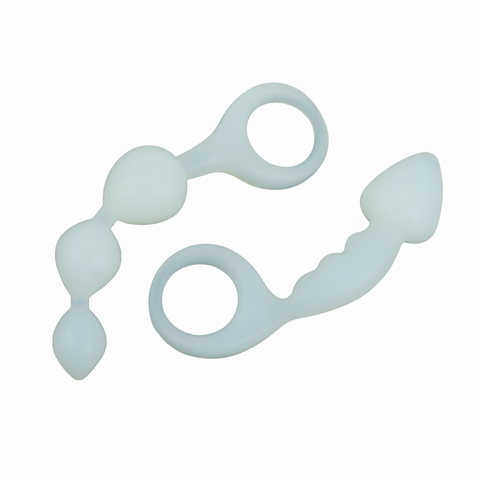 Bottoms Up® Silicone Anal Toy Set, Ice
