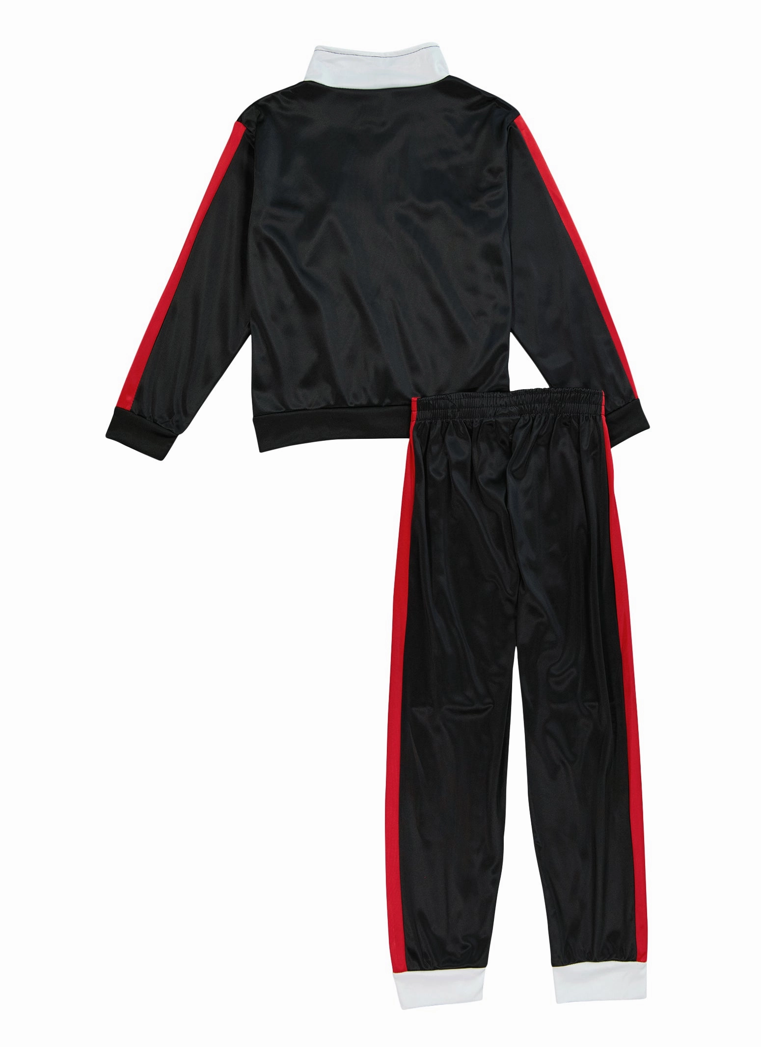 Boys Color Block Zip Front Track Jacket and Joggers