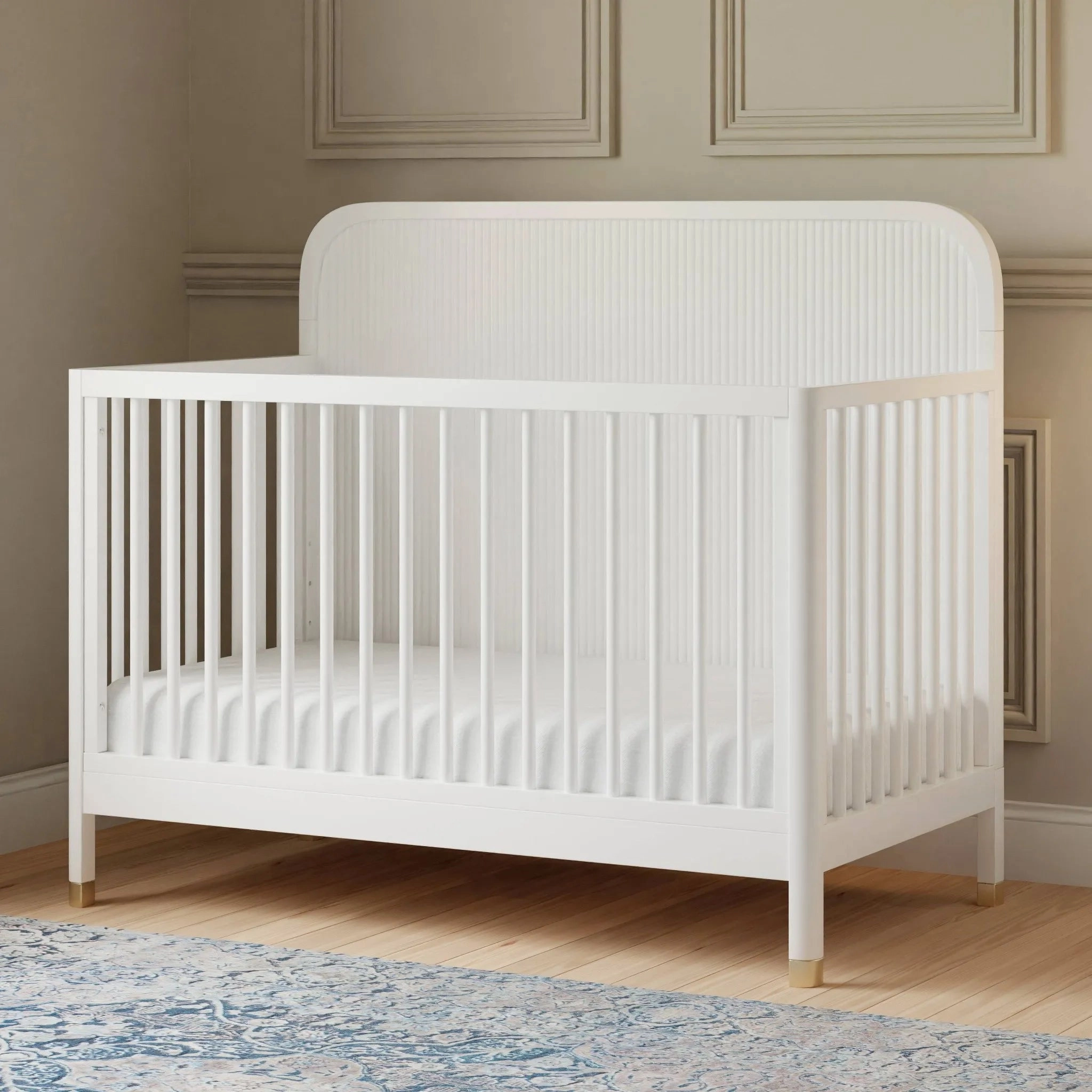 Brimsley Tambour 4-in-1 Convertible Crib - Warm White