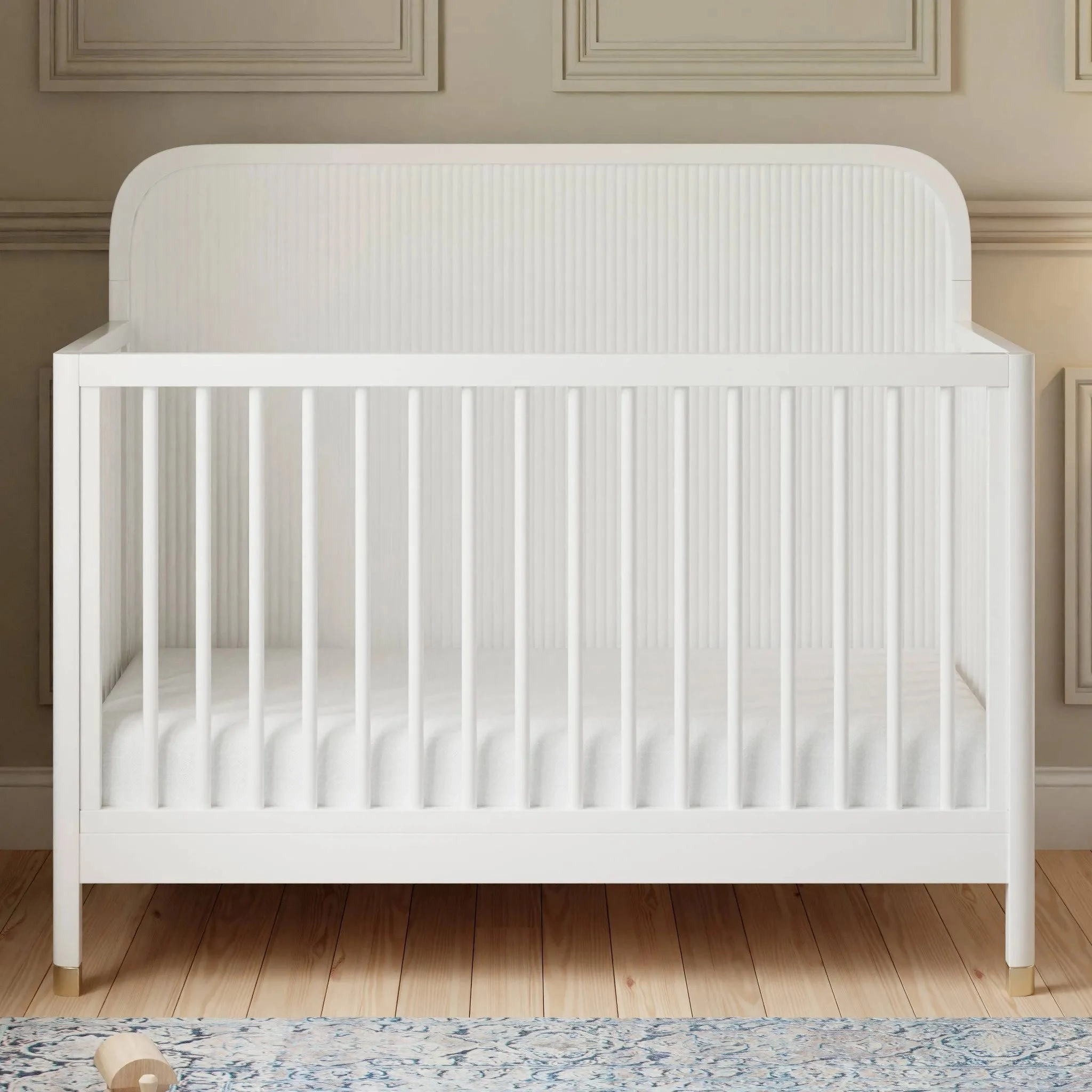 Brimsley Tambour 4-in-1 Convertible Crib - Warm White