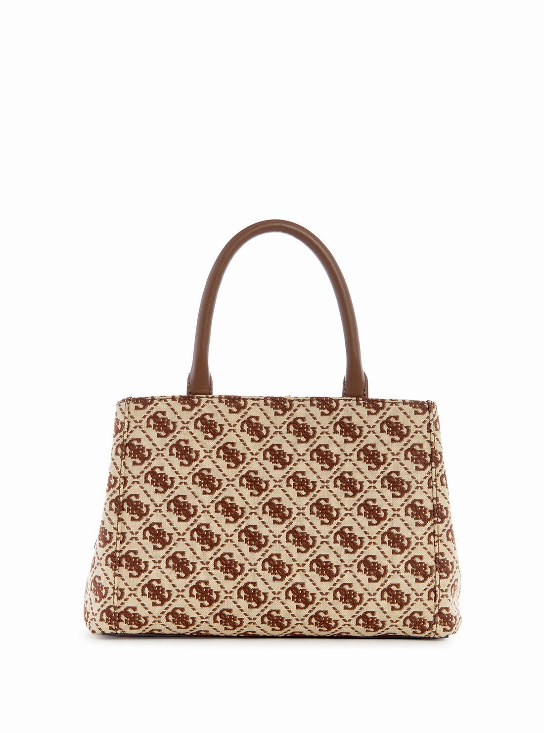 Brown Logo Izzy Small Girlfriend Satchel Bag