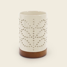 Ceramic Candle Holder - Cream