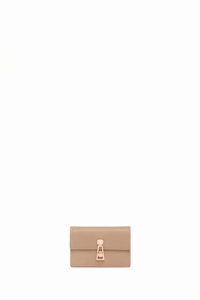 Concertina Card Wallet in Nude Leather