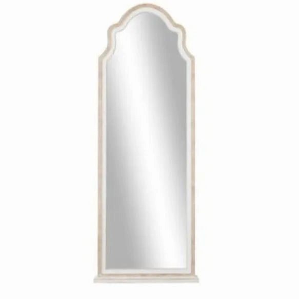 Country Cottage Wood Wall Mirror - Brown