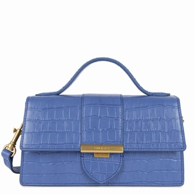 Croco Ily M Baguette Bag