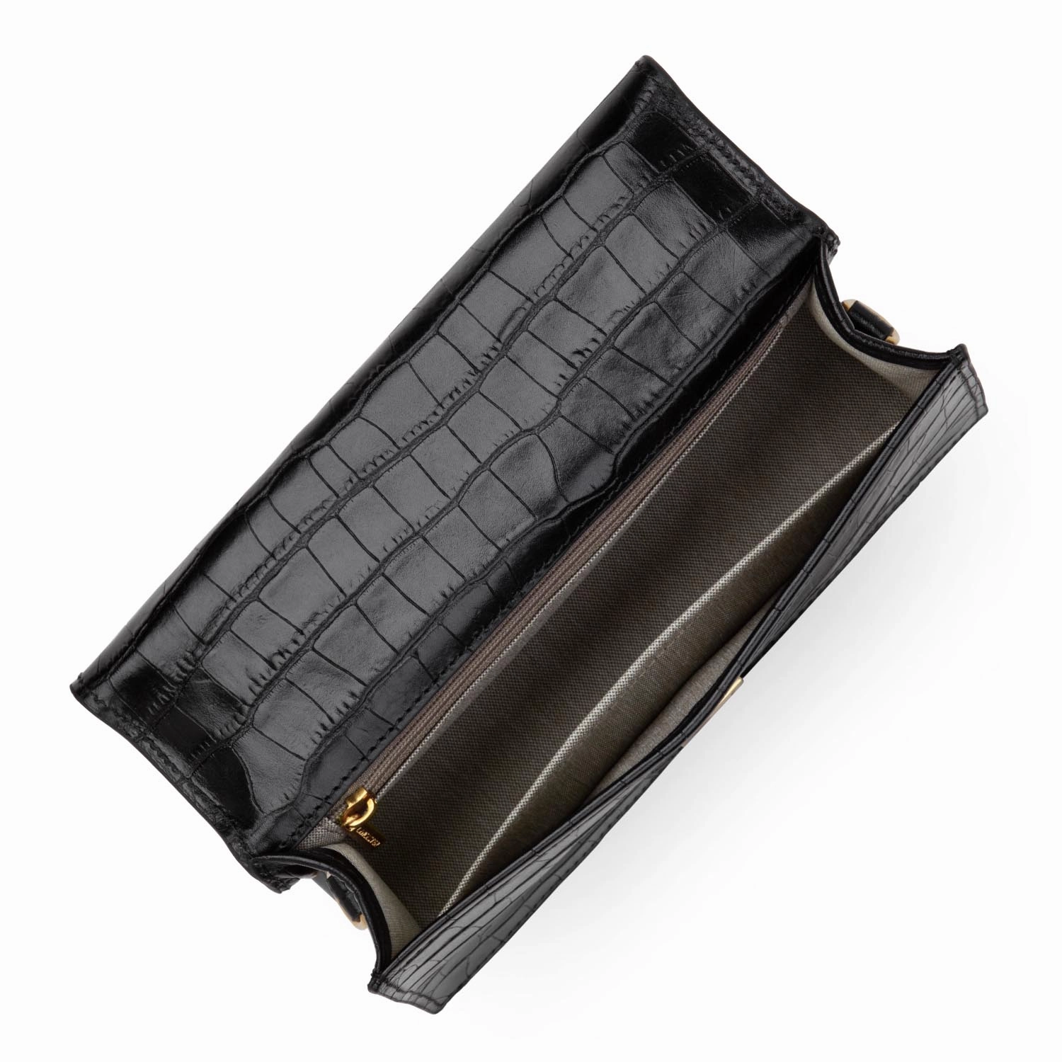 Croco Ily M Baguette Bag