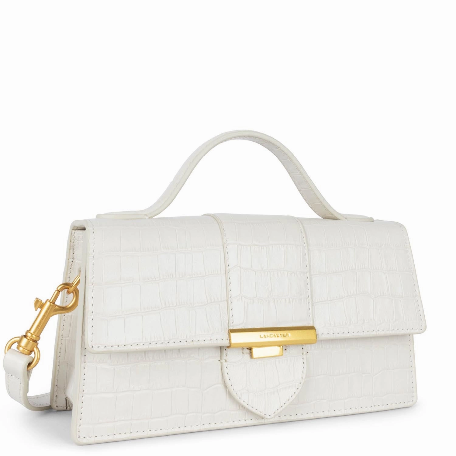 Croco Ily M Baguette Bag