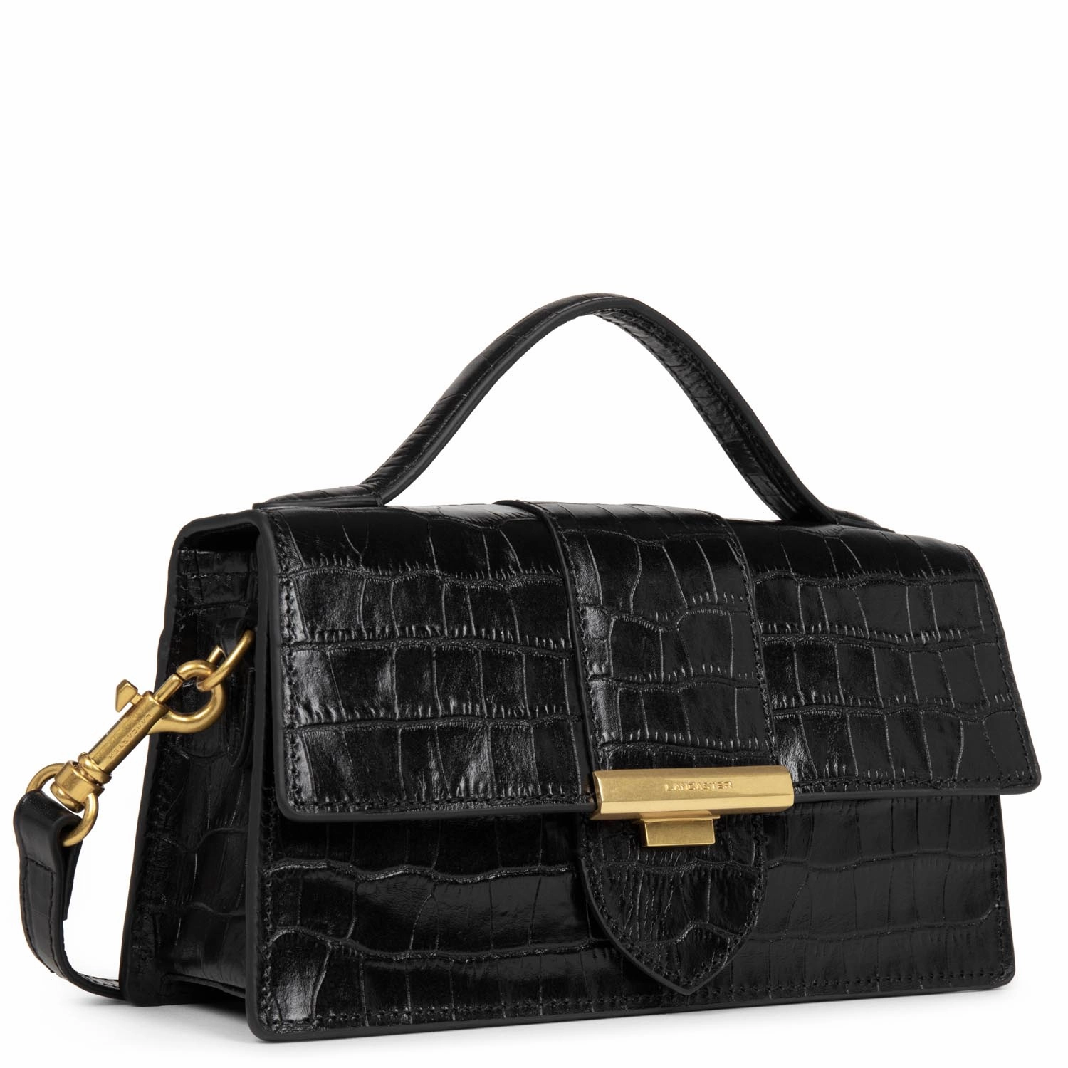 Croco Ily M Baguette Bag
