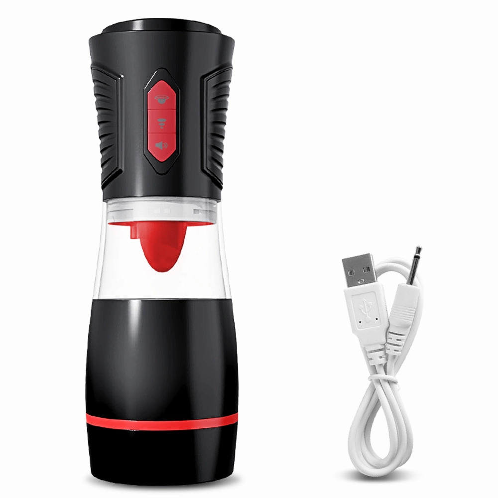Delayed Ejaculation Training Male Masturbator Cup With 7 Tongue-Licking & 4 Sucking Modes