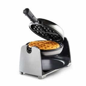 DiamondForce Nonstick Flip Waffle Maker - Silver (See Description)