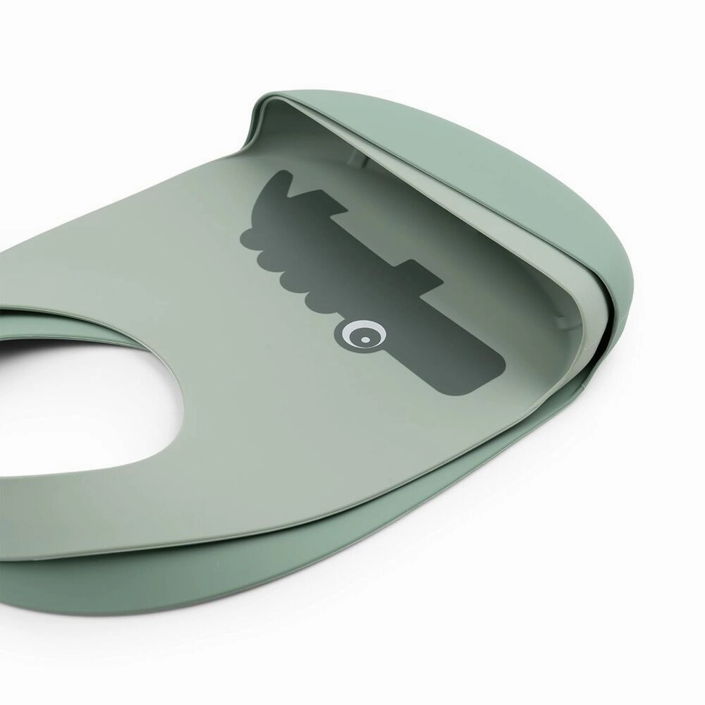 Done By Deer Silicone Bib 2-Pack Croco Green