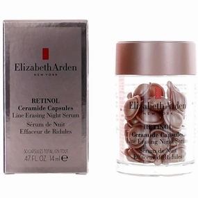 Elizabeth Arden Women's Line Erasing Night Serum - Retinol Ceramide, 30 Capsules