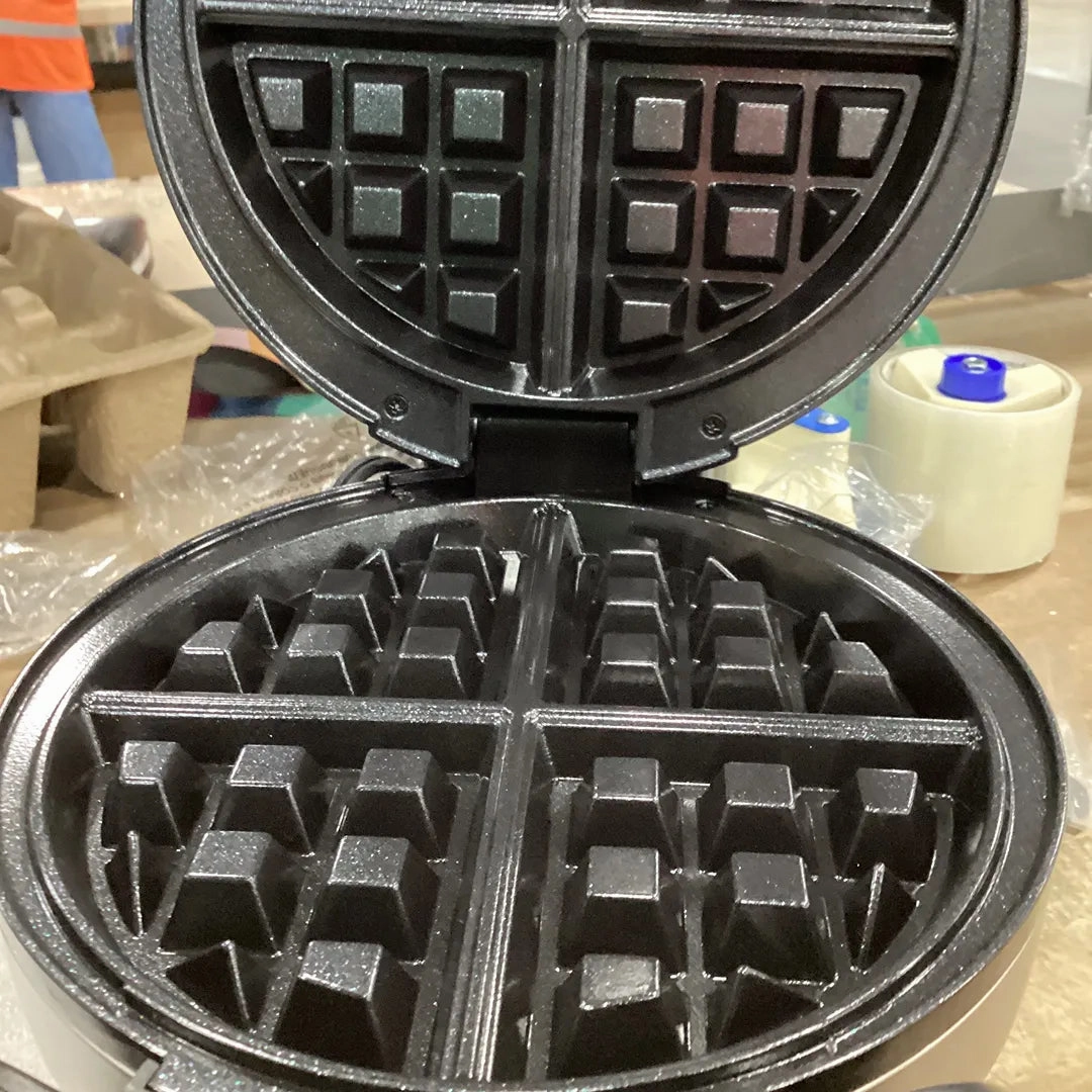 Flip Belgian Waffle Maker - Stainless Steel