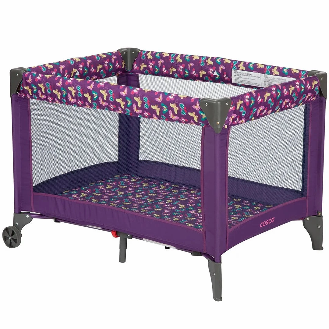 Funsport Portable Compact Baby Play Yard - Butterfly Twirl