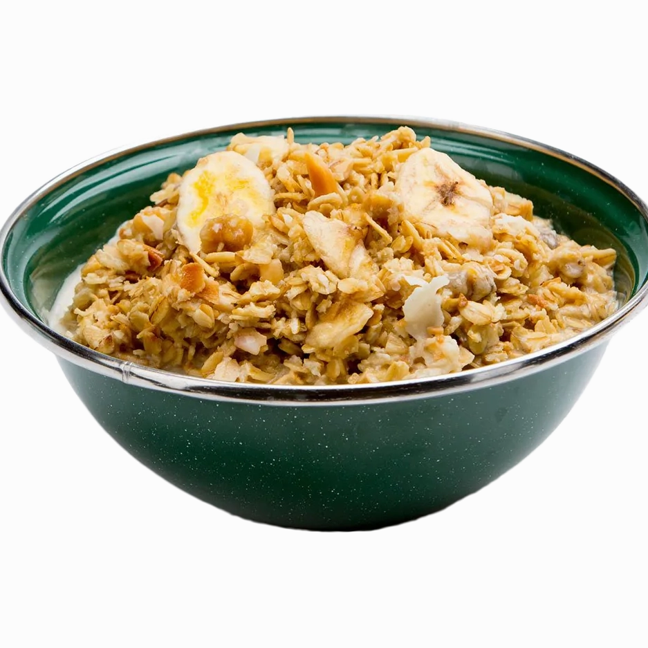 Granola with Bananas & Milk