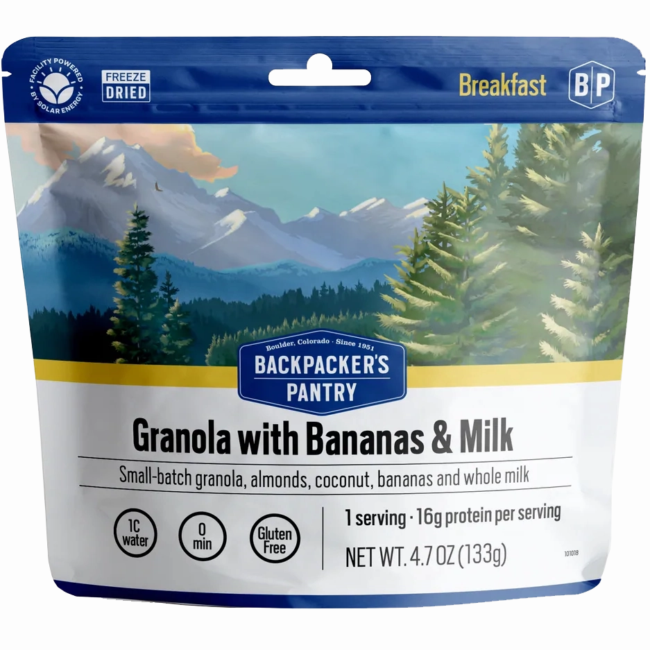 Granola with Bananas & Milk