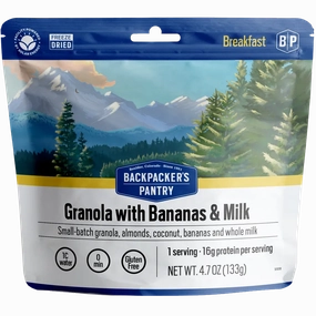 Granola with Bananas & Milk