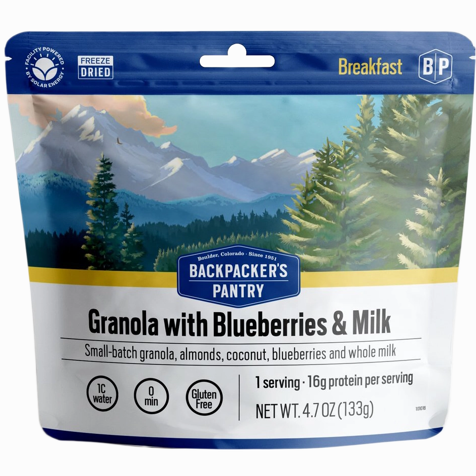 Granola with Blueberries, Almonds & Milk (1 Serving)