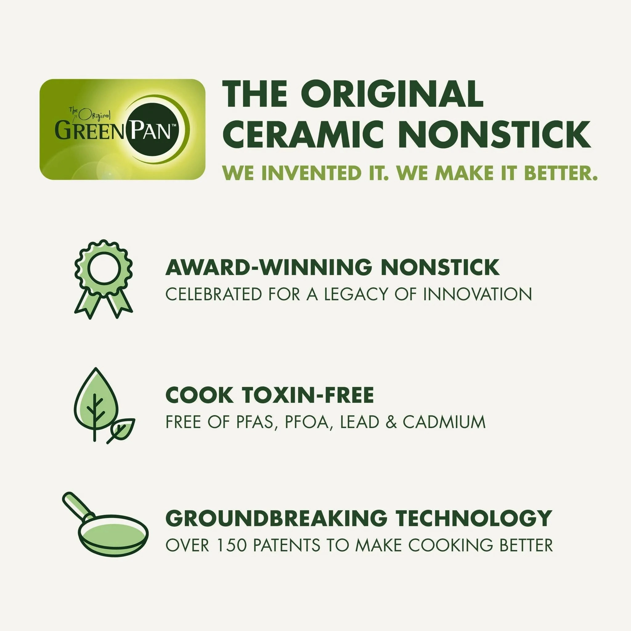 GreenPan Rio 10" Ceramic Nonstick Frying Pan Black