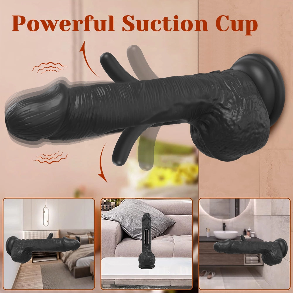 Hazel-APP Control Patting Dildo Realistic Penis Vibrator With 9 Vibrating And Tapping