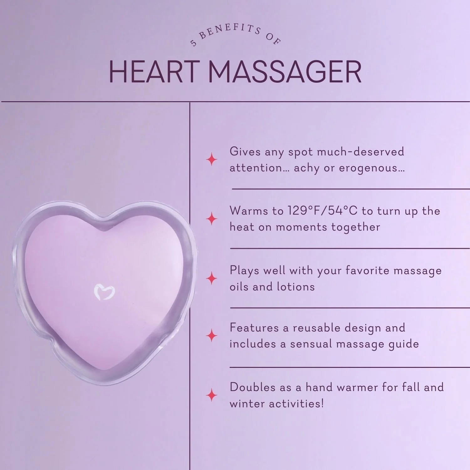 Heart Massager 4 Pack - Buy 3 Get 1 FREE!